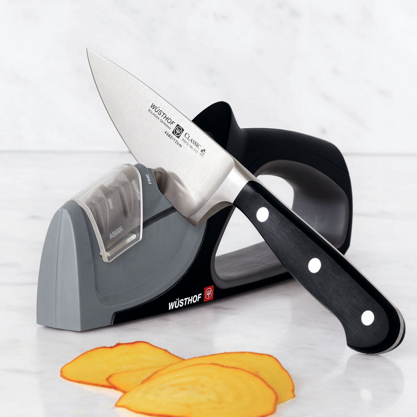 Wusthof Sharpener 4-Stage Hand Held for Standard & Asian Style Knives Brand New 